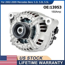 Alternator 13953 For Mercedes-Benz CL CLK E G S SL SLR CLASS 5.0L/5.5L 150Amp