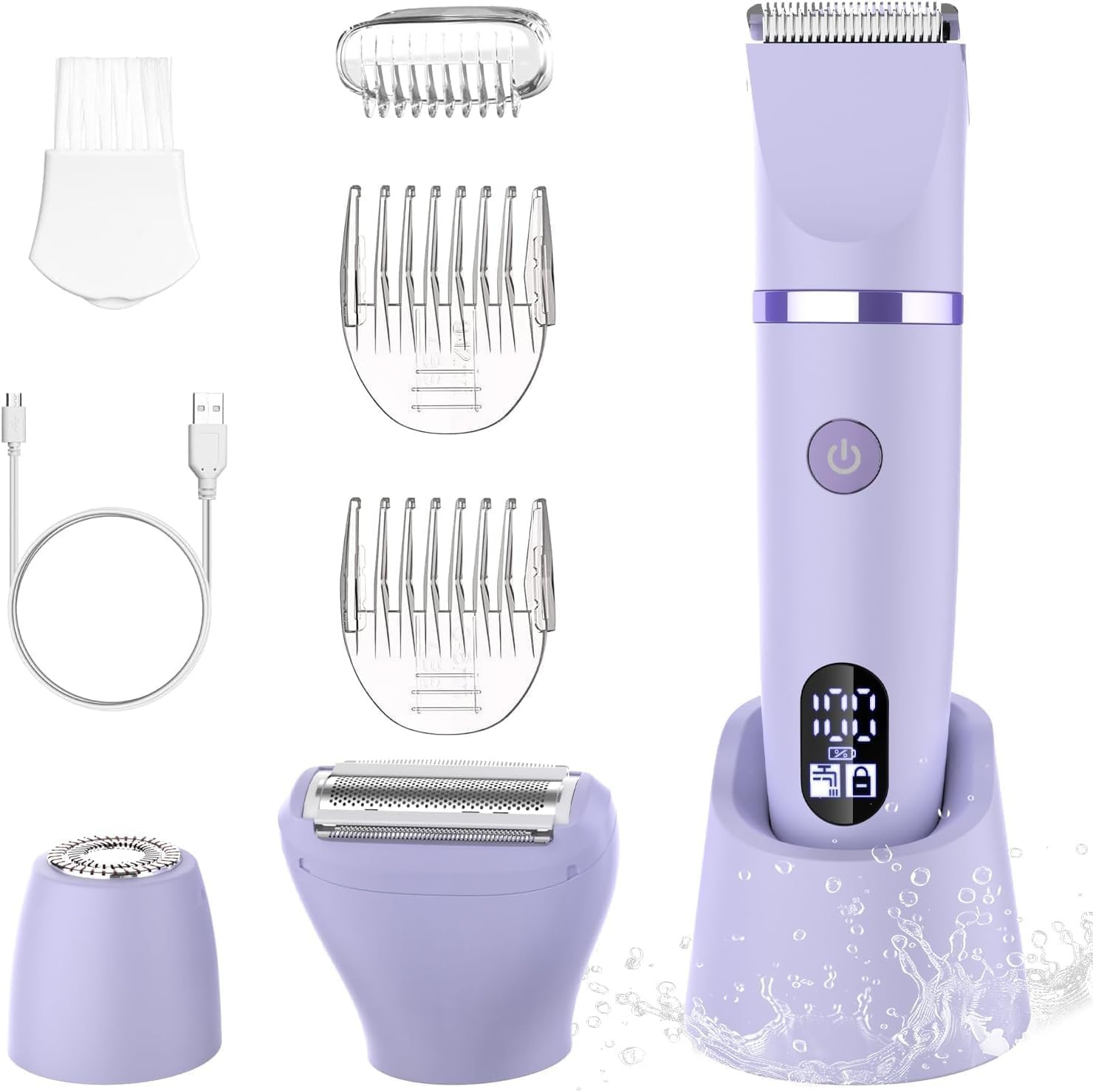 Rasoio Elettrico Donna Professionale IPX7 - Rifinitore Bikini e Viso