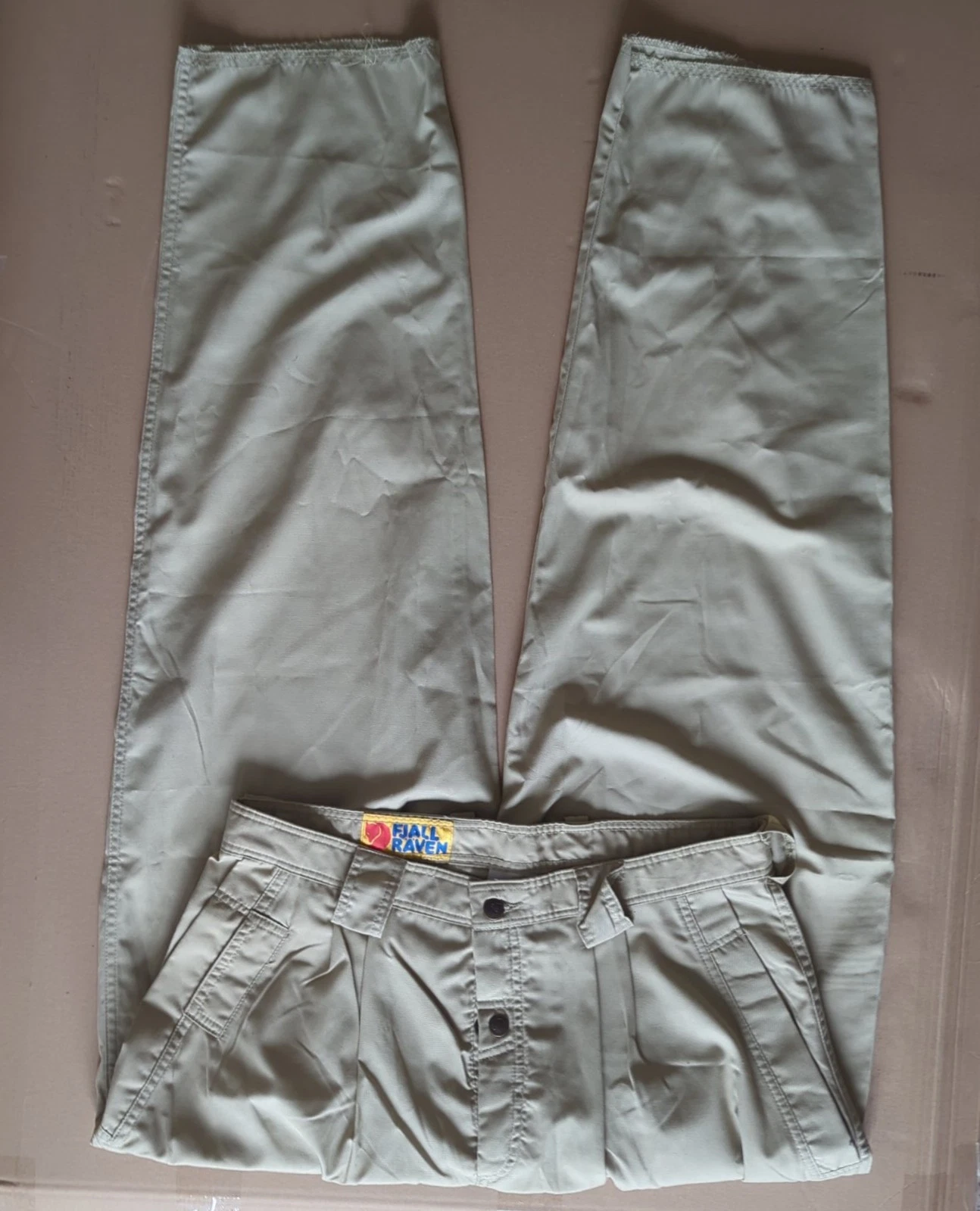 Fjalrraven Men's Trousers W36 L34 Hiking Trousers Beige