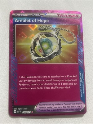 Pokémon TCG Amulet of Hope Trainer Card 162/191 Surging Sparks Ace Spec NM