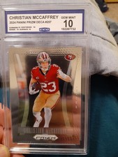 2025 Panini Prizm Deca Christian McCaffrey #257 Gem Mint 10