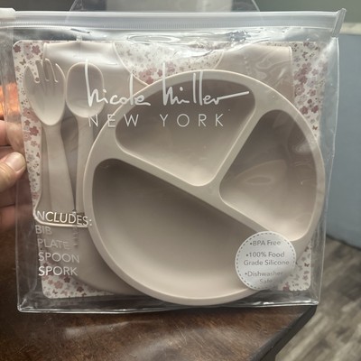 Nicole Miller 4piece Silicone Meal Set For Baby/toddler.