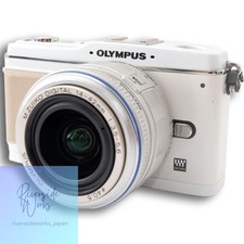 Olympus PEN E-P1 Mirrorless Camera Kit White Used Wi-Fi SD Card JP