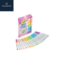 Crayola Super Tips Pastel Washable Markers, 20 Count, Ages 4 