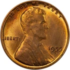 1955-S Lincoln Wheat Cent - Original Mint Set Toned - CH BU!