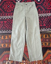 Vintage 1940s WWII P-41 USMC Pants Cotton HBT Military Trousers Faded Size 29x31