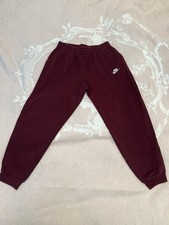 Nike Boys Joggers XL Burgundy Sweatpants Tracksuit Bottoms Kids
