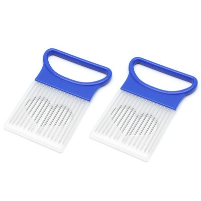 Onion Slicer 2Pcs, Multipurpose Vegetable Cutting Holder