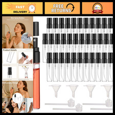 100 Pcs Mini Spray Bottles 5ml - Refillable Glass Perfume Containers, Travel Ato