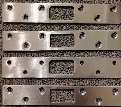 Heavy Duty 6'' Security Strike Plates (set of 4) - NIB