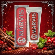 Image of Marvis Cinnamon Mint Luxury Toothpaste 25ml Travel Size