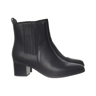Esmara, Stiefeletten, Größe: 38, Schwarz, Leder, Damen #cta