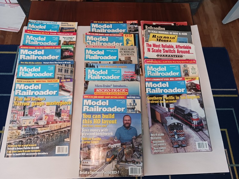 Model Railroader, Classic Toy Trains, Railroad Model Craftsman 17 pcs 1989-1999