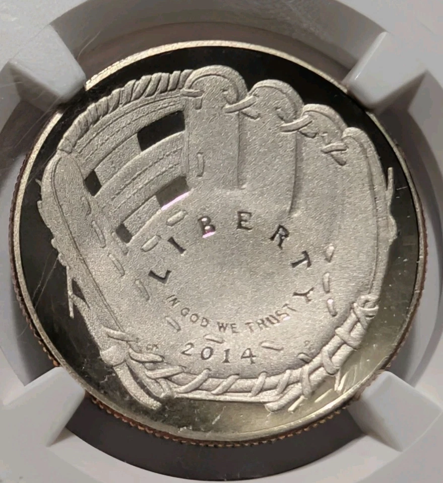 2014-S Baseball Hall Of Fame 1/2 Dollar NGC PF69DCAM Reggie Jackson Signature  - Image 2 of 3