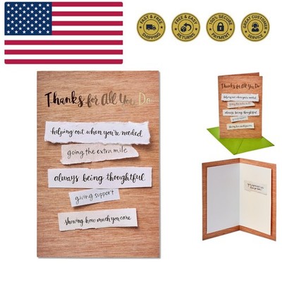 Thank You Card Appreciated