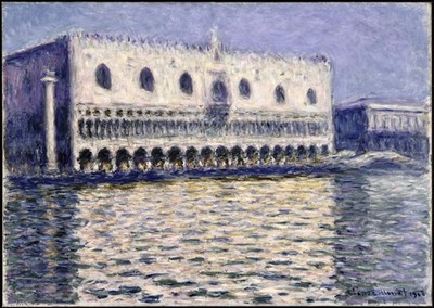 Monet Wandkunst Impressionistische Venedig-Szene Urbane Szene Wandkuns