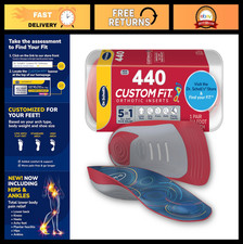 3/4 Length Arch Support Insoles for Plantar Fasciitis Relief - All-Day Comfort,