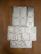 Cuttlebug Provo Craft Dies Embossing Plates Accessories Lot Tags Labels