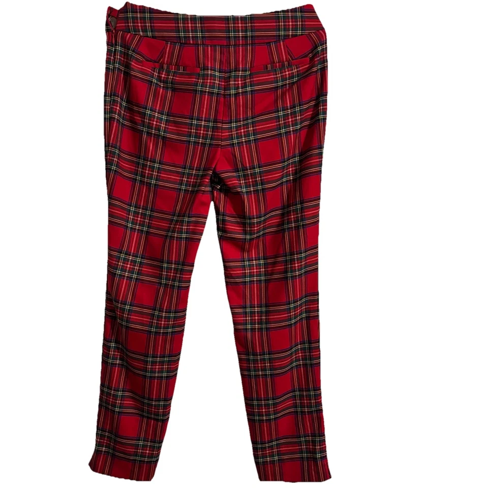 Size 6 Talbots Christmas Plaid Pants - Image 3 of 4
