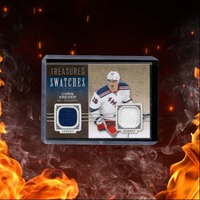 2014-15 Upper Deck Artifacts Chris Kreider Treasured Swatches Dual Jersey #TS-CK