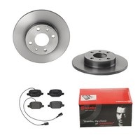 Brembo Bremsscheiben Ø240MM + BremsbelÄGe Hinten FÜR Abarth 500 / 595 695 Fiat