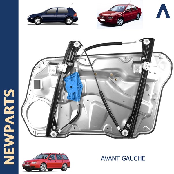 Newparts Mechanismus LèVe Vitre Vorne Links FüR VW Golf 4 1J4837461B-image
