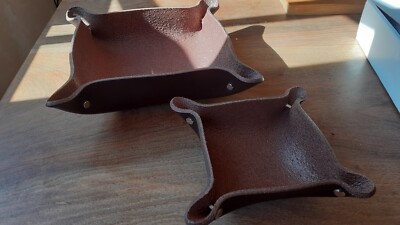 Aufbewahrungsschalen - Esperanto, Milano - Leder, Made in Italy, neu im Karton