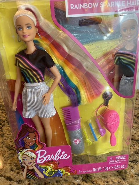 rainbow sparkle barbie