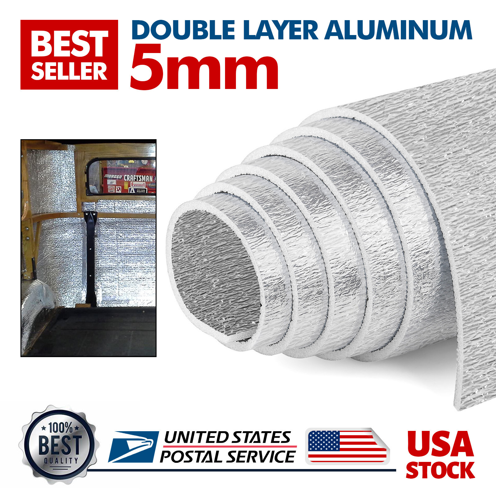 Heat Noise Shield Sound Deadener Car&Home Roof Insulation Thermal Deadening Mat
