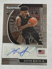 Kenyon Martin Jr Auto Autograph Panini Prizm Rookie Card Houston Rockets 2021. rookie card picture