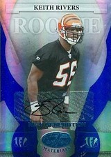 Keith Rivers autographed Football Card (USC) 2008 Donruss New Generation #176