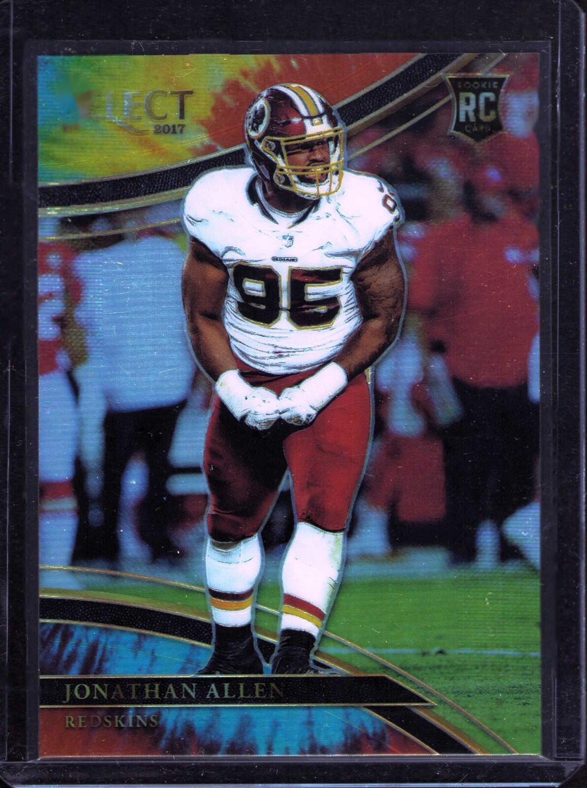 2017 Panini Select - Field Level #278 Jonathan Allen (RC) Tie-Dye 18/25