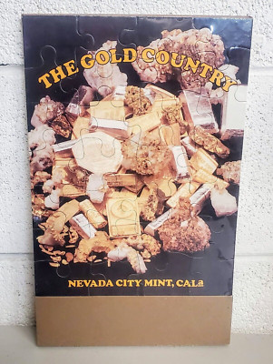 80s Nevada City Mint Calif Gold Rush Mining Collection Gold Country Puzzle NEW!
