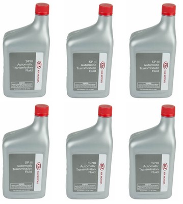 for Kia Genuine SPIII SP3 Automatic Transmission Fluid Pack of 6 Qts UM010-CH002