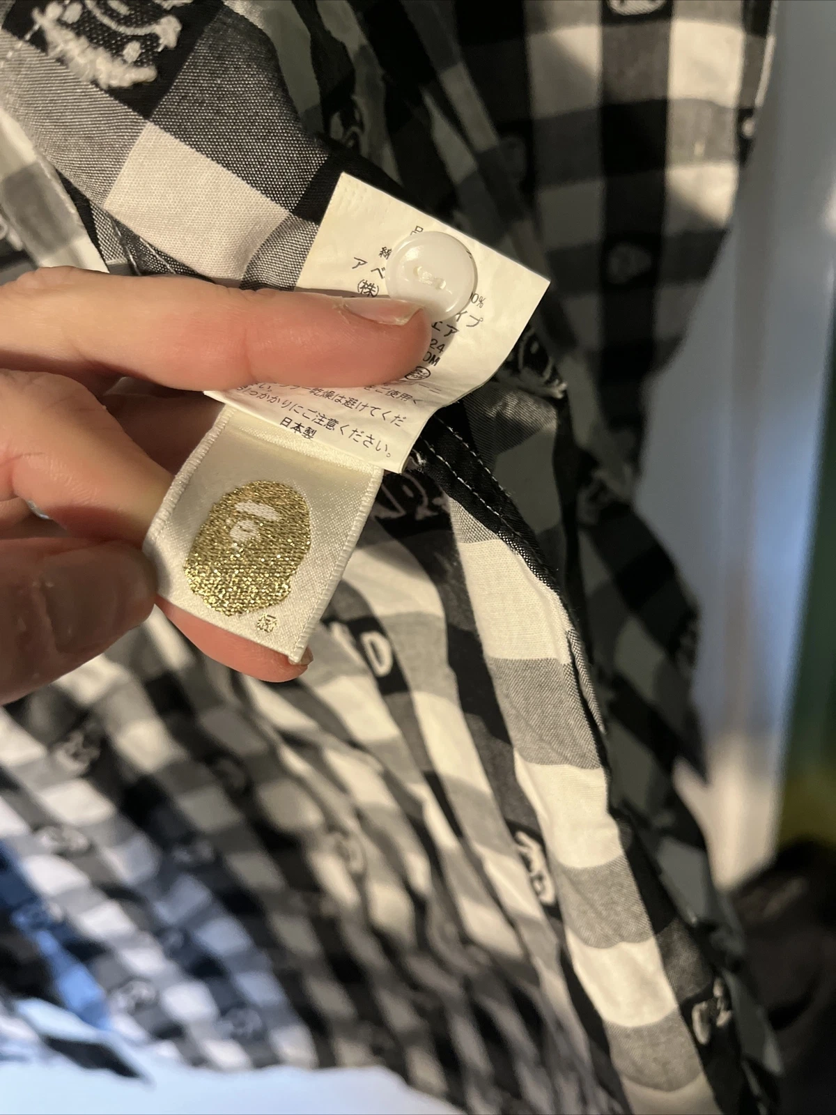 A BATHING APE (BAPE) Camicia con cappuccio Bape piccola