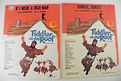 #ad #ad Fiddler on the Roof Sheet Music 2 Piece Lot If I Were A Rich Man Sunrise... $7.95