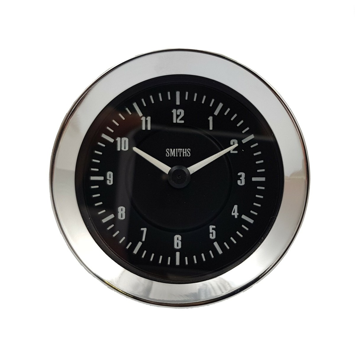 Smiths Time Clock Gauge 60mm in Black For Classic Cars GAE128/60