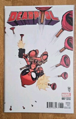 DEADPOOL #7 Skottie Young 'Baby' Variant Cover 2016 Duggan Bunn Awesome Shape