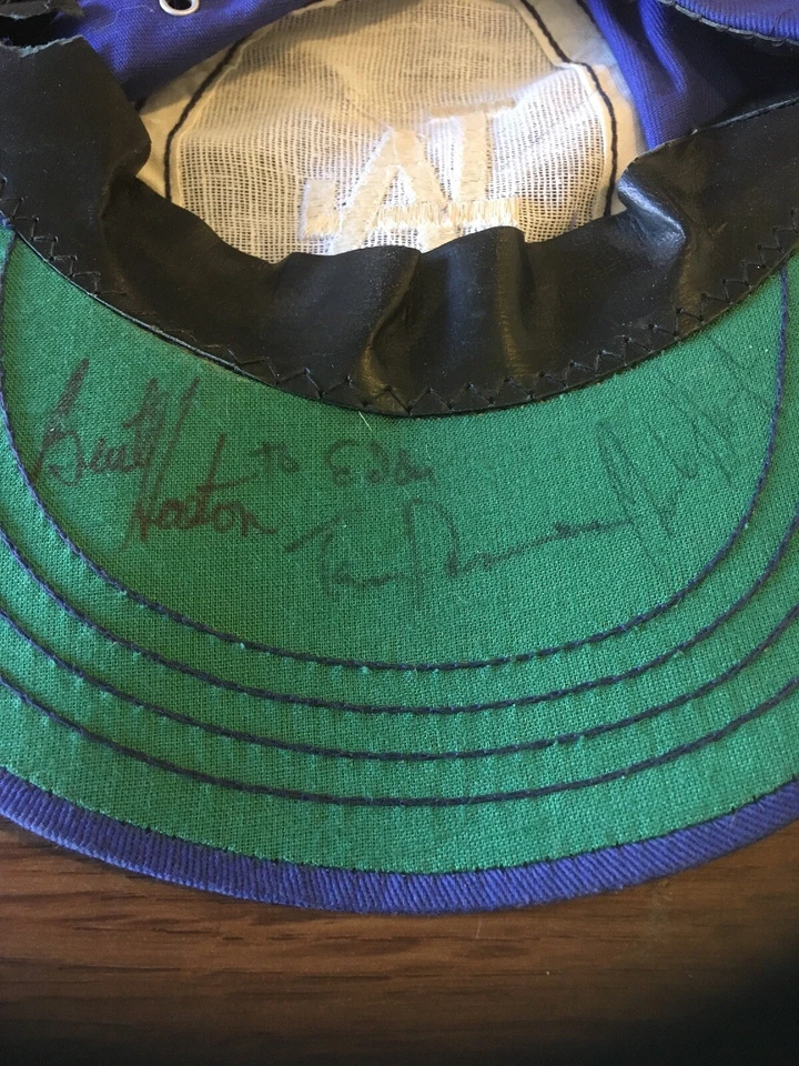 1980s LA Los Angeles Dodgers Baseball Cap Signed; TOMMY LASORDA, Hooton, & Hough - Image 3 of 4