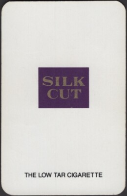silk cut white cigarettes where to buy Playing Cards Single Card Old SILK CUT CIGARETTES Advertising TOBACCO  Smoking B