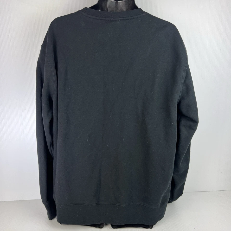 HUF Worldwide 20 Year Anniversary Crew Neck Graphic Sweater Mens XL Black/Blue - Image 4 of 4