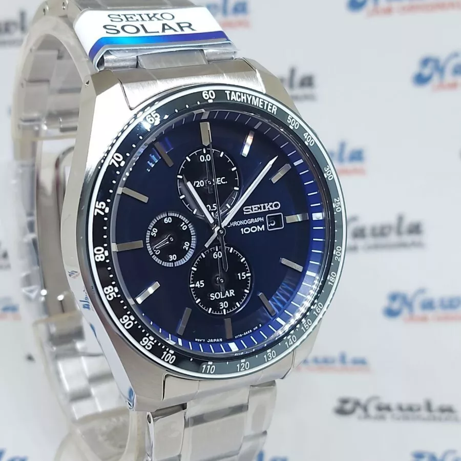 gå skære ned hestekræfter Brand New Seiko SSC719P1 Chronograph Blue Dial Solar Watch V176 SSC719 |  eBay