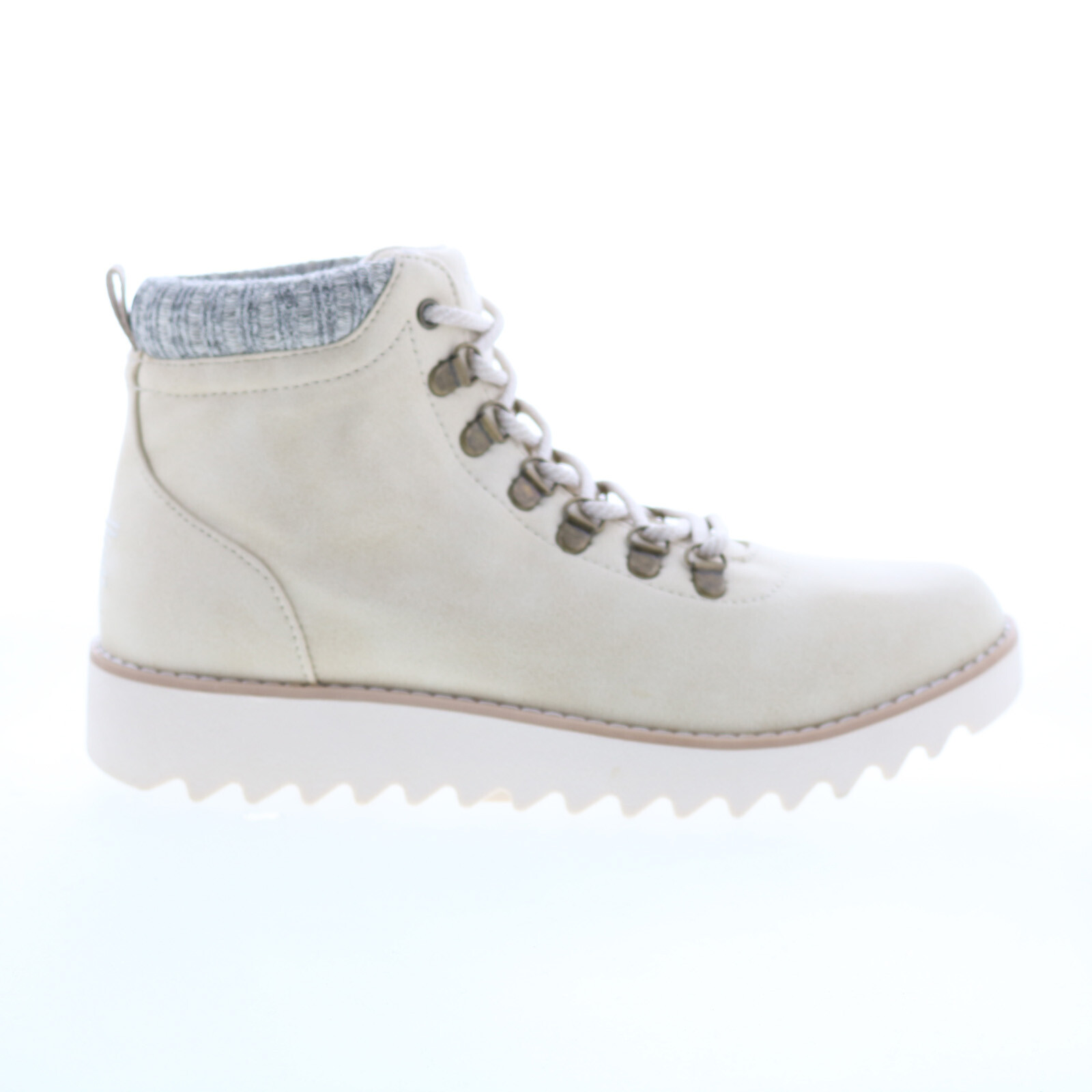 Skechers Bobs Mountain Kiss 113425 Womens Beige Canvas Casual Dress Boots