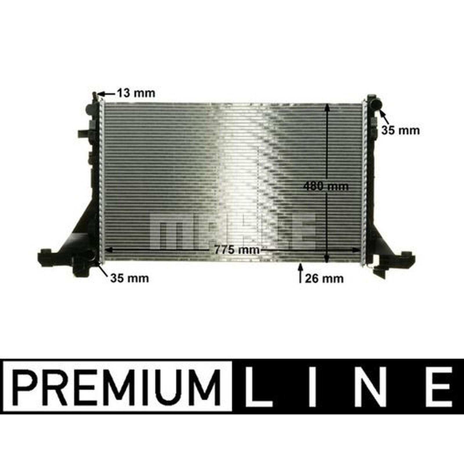 Mahle Engine Cooling Radiator CR 1770 000P - Genuine OE Quality for Renault