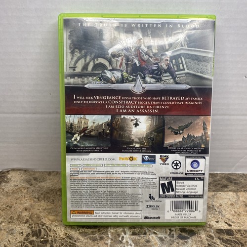 Assassin's Creed II Xbox 360 PH - Game & Case - Picture 2 of 4
