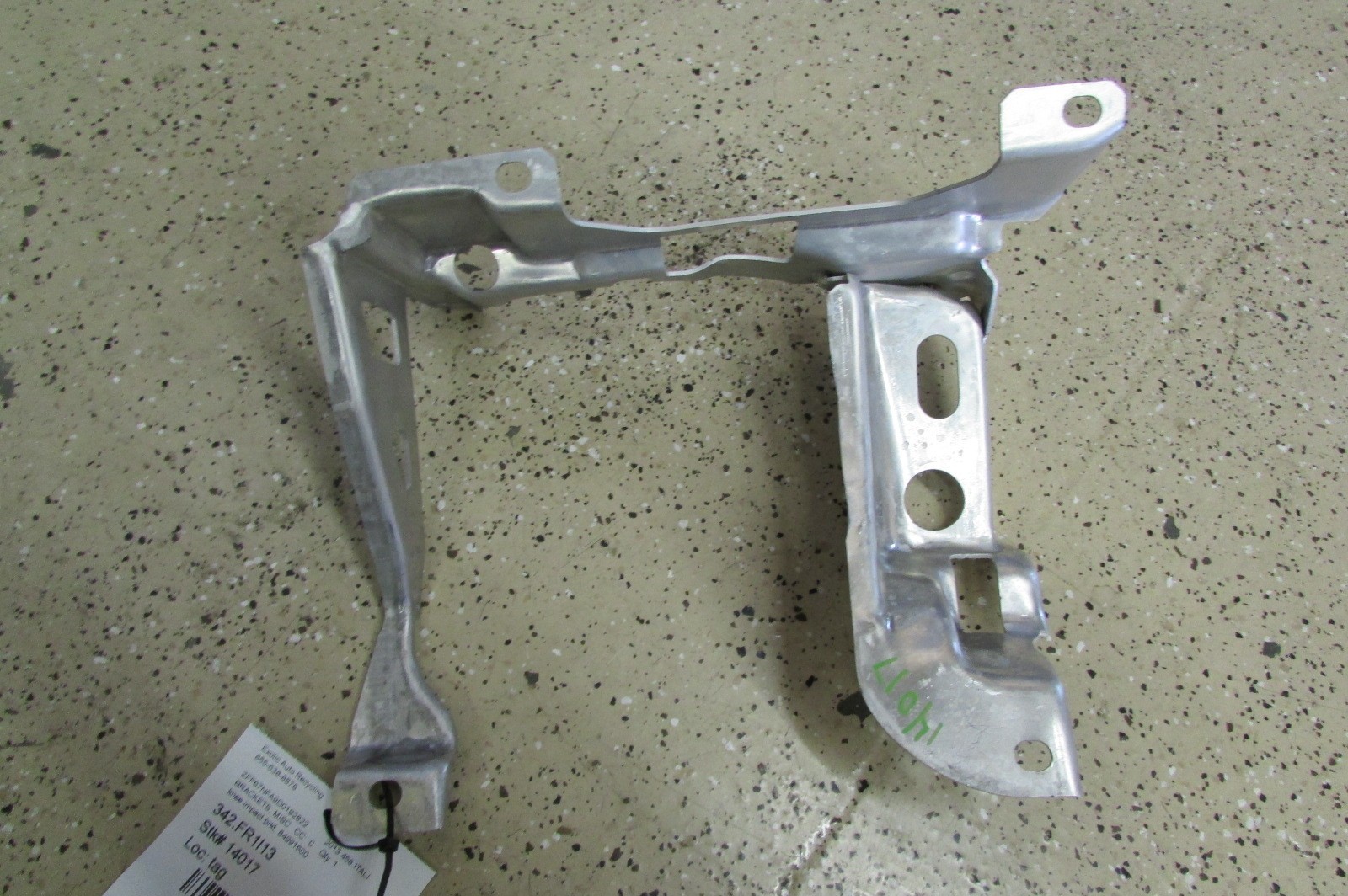 Ferrari 458 Italia Knee Impact Bracket, Dashboard ECU Bracket Used, P/N 84991600