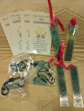 First Communion 4 piece gift set bracelet bookmark New
