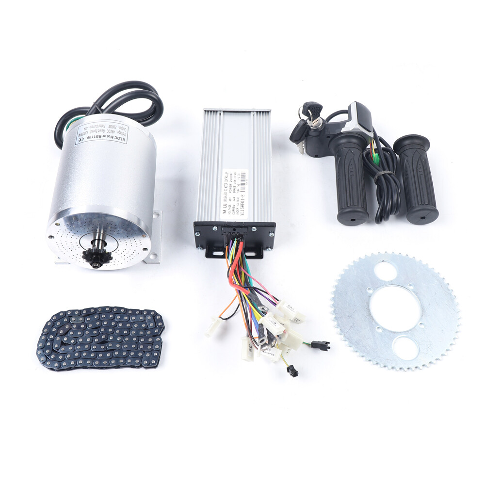 2000W 48V DC Electric Brushless Motor Kit For Electric Scooter E-Bike Go-Cart