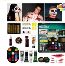 Spooktacular Creations 26 Pcs Halloween Makeup Kit,Halloween Family Makeup Set F
