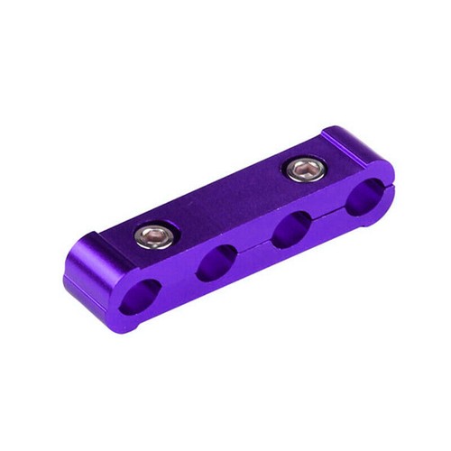 3x Purple Aluminum Engine Spark Plug Wire Separator Divider Organizer Clamp Kit - Picture 8 of 12
